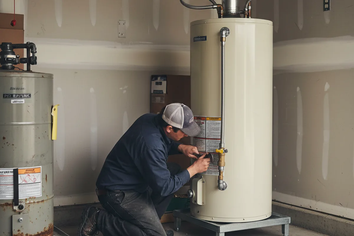 Water heater and shutoff valve replacement in Old Hickory